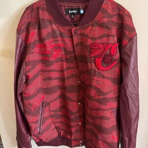 Cookies Red and Maroon Varsity Jacket